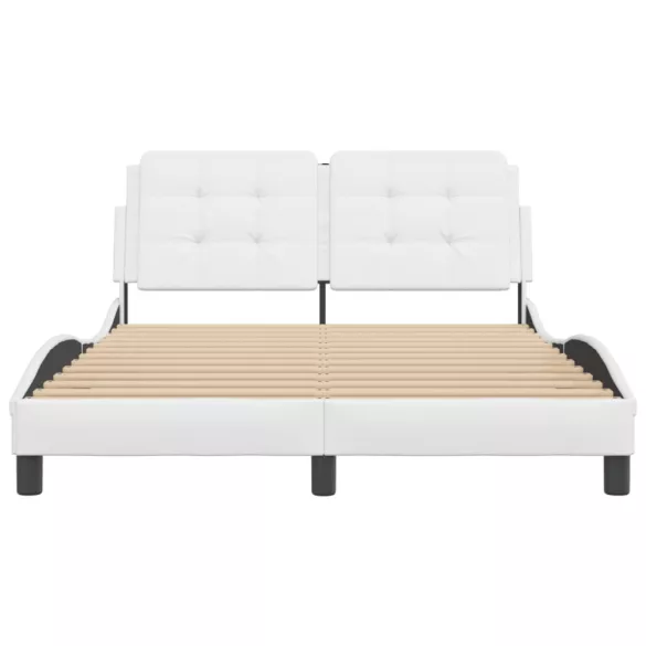 fehér műbőr ágykeret matrac nélkül Zadar 140x200 cm