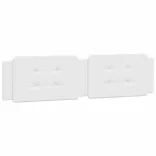 fehér műbőr ágykeret matrac nélkül Zadar 160x200 cm