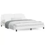fehér műbőr ágykeret matrac nélkül Zadar 180x200 cm