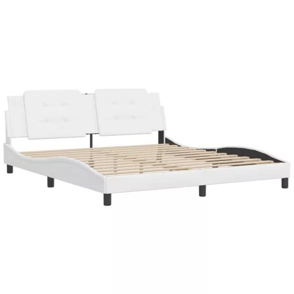 fehér műbőr ágykeret matrac nélkül Zadar 180x200 cm