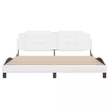 fehér műbőr ágykeret matrac nélkül Zadar 180x200 cm