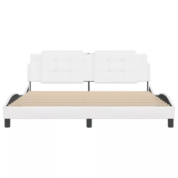 fehér műbőr ágykeret matrac nélkül Zadar 180x200 cm