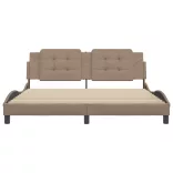 cappuccino színű műbőr ágykeret matrac nélkül Zadar 180x200 cm