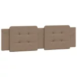 cappuccino színű műbőr ágykeret matrac nélkül Zadar 180x200 cm