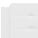 fehér műbőr ágykeret matrac nélkül Zadar 200x200 cm