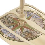 zöld földgömb alakú eukaliptuszfa bárszekrény/bortartó állvány