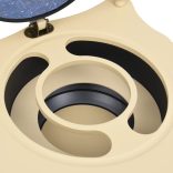 zöld földgömb alakú eukaliptuszfa bárszekrény/bortartó állvány