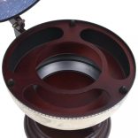 asztali földgömb alakú eukaliptuszfa bárszekrény/bortartó