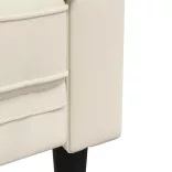 3 részes krémszínű szövet ülőgarnitúra