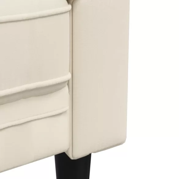 3 részes krémszínű szövet ülőgarnitúra