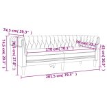 2 részes fekete szövet ülőgarnitúra