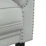 3 részes világosszürke bársony ülőgarnitúra