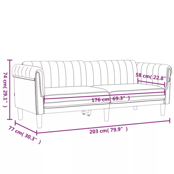 3 részes sötétzöld bársony ülőgarnitúra