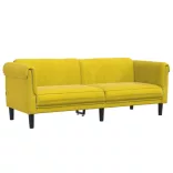 3 részes sárga bársony ülőgarnitúra