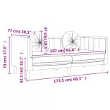 3 részes sötétszürke bársony ülőgarnitúra párnákkal