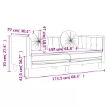 3 részes kék bársony ülőgarnitúra párnákkal