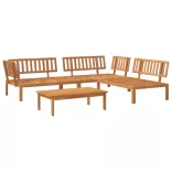 4 részes tömör akácfa kerti raklap ülőgarnitúra