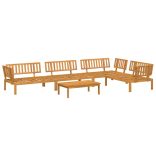 5 részes tömör akácfa kerti raklap ülőgarnitúra