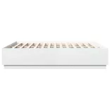 fehér szerelt fa ágykeret LED-világítással 180 x 200 cm
