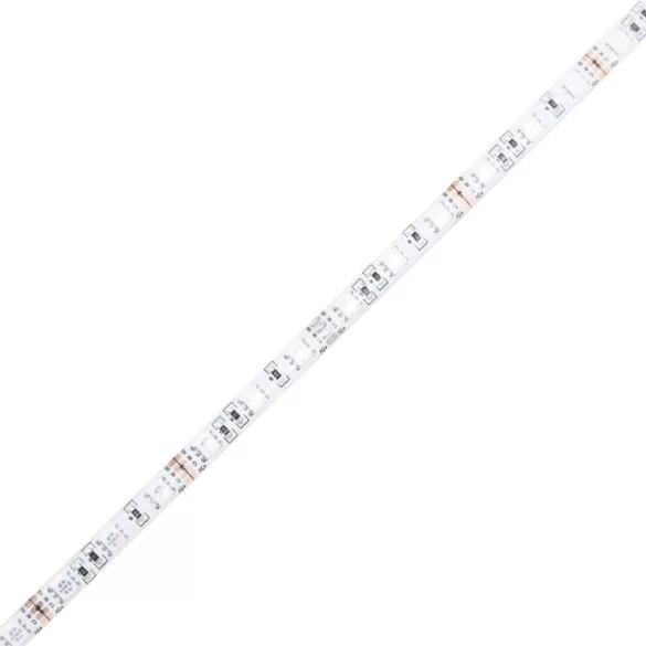 betonszürke szerelt fa ágykeret LED-del 90 x 190 cm