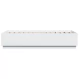 fehér szerelt fa ágykeret LED-del 75 x 190 cm