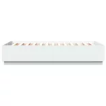 fehér szerelt fa ágykeret 150 x 200 cm