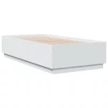 fehér szerelt fa ágykeret 75 x 190 cm