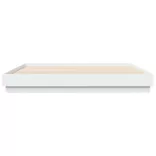 fehér ágykeret LED-világítással 180 x 200 cm