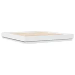 fehér szerelt fa ágykeret 200 x 200 cm