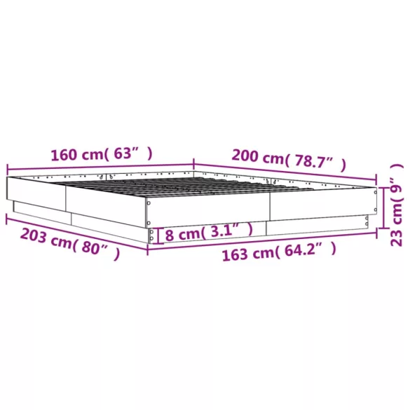 fehér szerelt fa ágykeret 160 x 200 cm