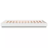 fehér szerelt fa ágykeret 150 x 200 cm