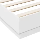 fehér szerelt fa ágykeret 120 x 200 cm