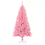 rózsaszín PVC műkarácsonyfa állvánnyal 150 cm