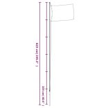 alumínium ukrán zászló és rúd 6,23 m