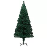 zöld száloptikás műkarácsonyfa állvánnyal 240 cm