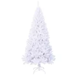 fehér PVC műkarácsonyfa vastag ágakkal 210 cm