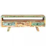 tömör újrahasznosított fa TV-szekrény 117 x 30 x 41 cm