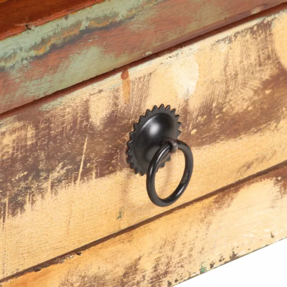 tömör újrahasznosított fa TV-szekrény 117 x 30 x 41 cm