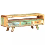 tömör újrahasznosított fa TV-szekrény 117 x 30 x 41 cm