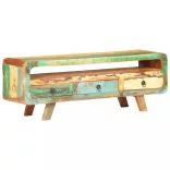 tömör újrahasznosított fa TV-szekrény 117 x 30 x 41 cm