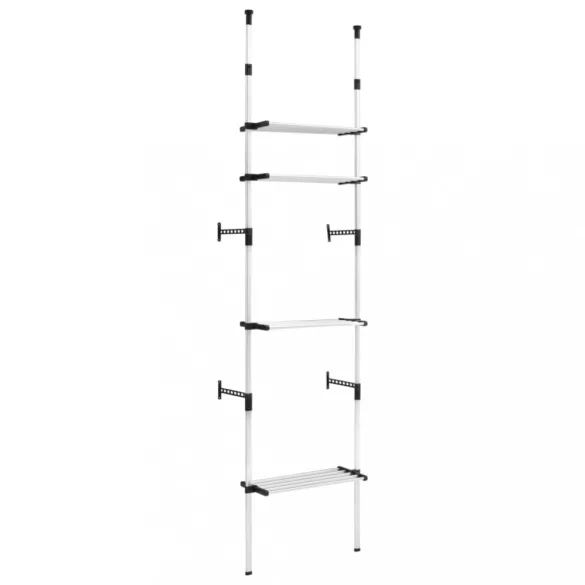 alumínium teleszkópos szekrényrendszer polcokkal