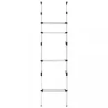 alumínium teleszkópos szekrényrendszer polcokkal