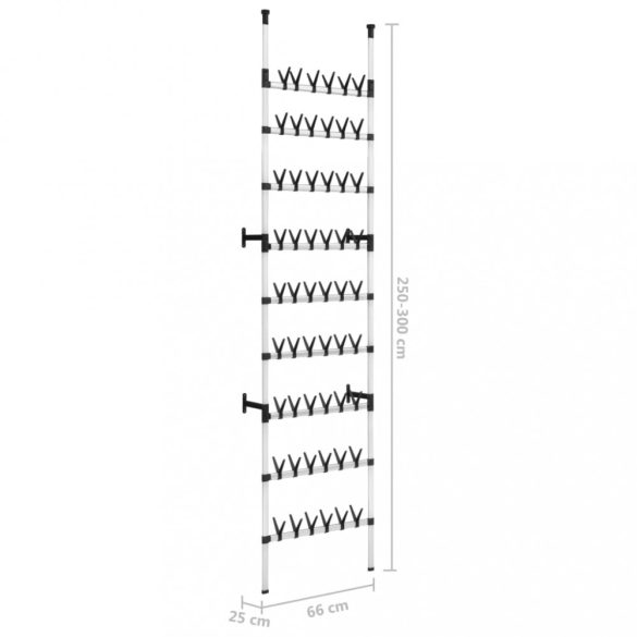 alumínium teleszkópos cipőtartó rudakkal