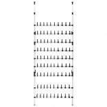 alumínium teleszkópos cipőtartó rudakkal