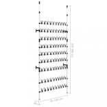 alumínium teleszkópos cipőtartó rudakkal