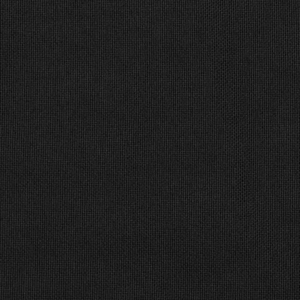 2 db fekete vászonhatású sötétítőfüggöny kampókkal 290 x 245 cm