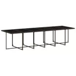 13 részes barna polyrattan kerti ülőgarnitúra párnákkal