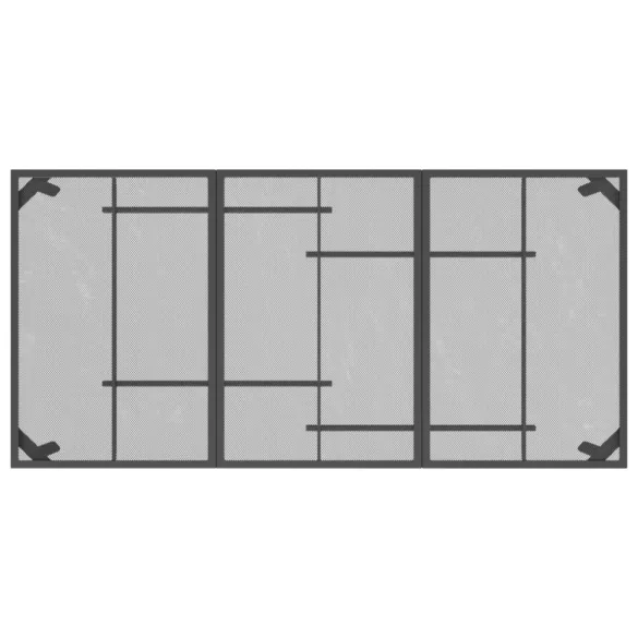 9 részes antracitszürke fémháló kerti étkezőgarnitúra