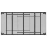 9 részes antracitszürke fémháló kerti étkezőgarnitúra