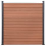 barna WPC kerítéspanelszett 180 x 186 cm